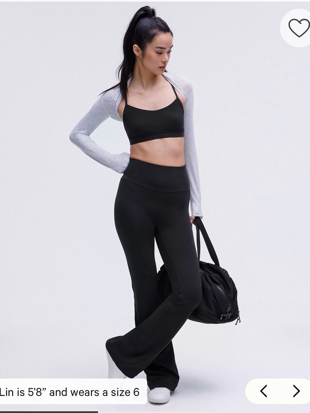Lululemon High-Waist Black Flare Leggings